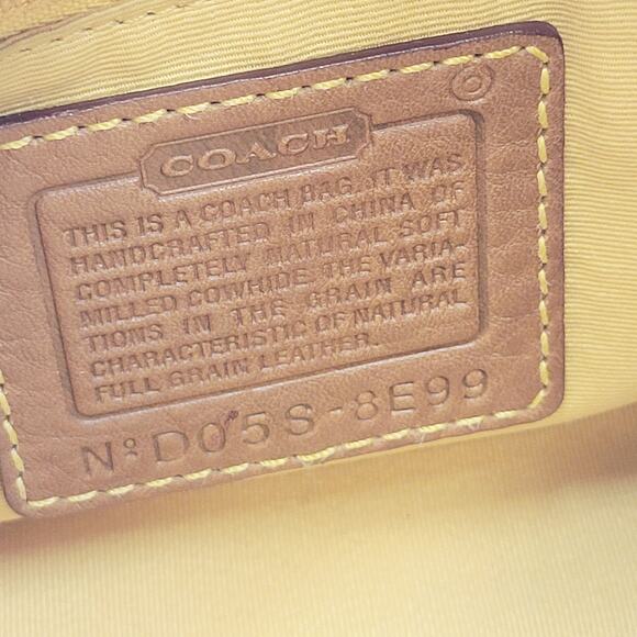 Y2K VINTAGE Coach Chelsea Shoulder Handbag Purse Tan Brown Pebbled Leather - Picture 16 of 16